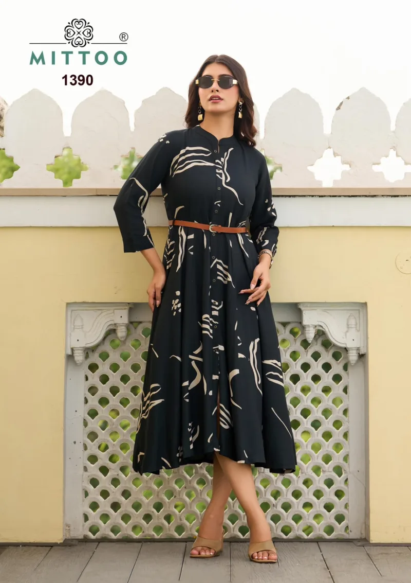 Belt Vol 28 By Mittoo Rayon Printed One Piece Collection 